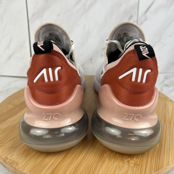 Nike Air Max 270 Womens Size 11 White Pink Oxford Running Walk Shoes DQ4693-100 - Picture 2 of 12